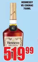 Hennessy - VS COGNAC 750ML