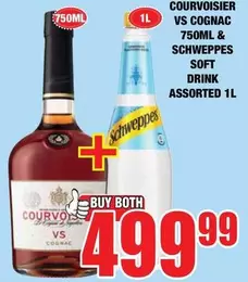 Courvoisier - VS COGNAC & SCHWEPPES SOFT DRINK