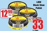 Lion - Black Shoe Polish