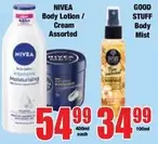 Nivea - Body Lotion / Cream Assorted