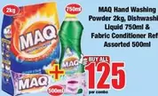 MAQ - Hand Washing Powder, Dishwashing Liquid & Fabric Conditioner Refill