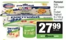 Parmalat - Kids Full Cream or Fruited Yoghurt