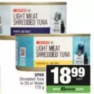 Spar - Light Meat Shredded Tuna