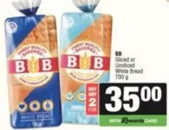 BB - Sliced or Unsliced White Bread
