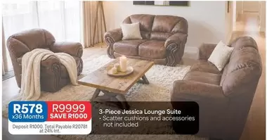 Total - 3-Piece Jessica Lounge Suite
