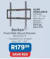 Fixed Wall-Mount Bracket BRAE3072