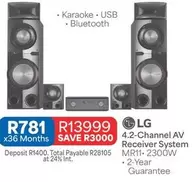 LG - 4.2-Channel AV Receiver System MR11 - 2300W