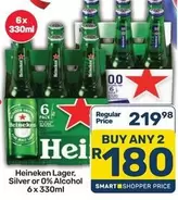 Heineken - Lager, Silver or 0% Alcohol