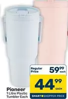 Pioneer - 1 Litre Plastic Tumbler