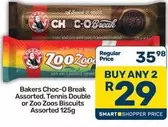 Bakers - Choc-O Break, Tennis Double or Zoo Zoos Biscuits