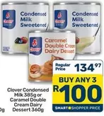 Clover - Condensed Milk or Caramel Double Cream Dairy Dessert