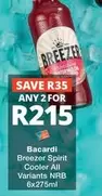Bacardi - Spirit Cooler All Variants NRB 6x275ml
