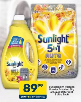 Sunlight - 2in1 Washing Powder or Liquid Detergent