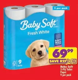 Baby Soft - 2-Ply Toilet Paper