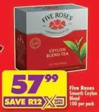FIVE ROSES - Smooth Ceylon Blend Tea