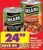 Miami - Boerie Relish / Hammy Relish Smokey BBQ