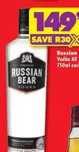 Russian Bear - Vodka