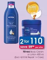 Nivea - Body Cream or Lotion