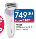 Philips - 6000 Series Wet & Dry Electric Shaver