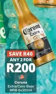 Corona - Extra/Cero Beer NRB 6x355ml