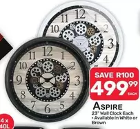 23" Wall Clock Each
