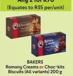 Bakers - Romany Creams or Choc-kits Biscuits