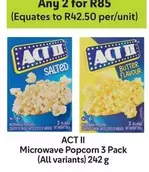ACT II - Microwave Popcorn 3 Pack