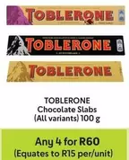 Toblerone - Chocolate Slabs
