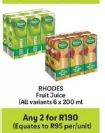 Rhodes - Fruit Juice