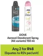 Dove - Aerosol Deodorant Spray