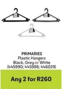 Plastic Hangers (445990; 445988; 446029)