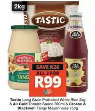 Tastic - Long Grain Parboiled White Rice & Tomato Sauce & Tangy Mayonnaise