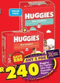 Huggies - Dry Comfort Disposable Nappies
