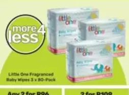 Fraganced Baby Wipes 3 x 80-Pack