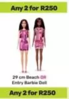 Barbie - 29 cm Beach OR Entry Doll