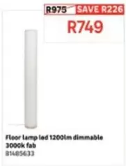 Floor lamp led 1200lm dimmable 3000k fab 81485633