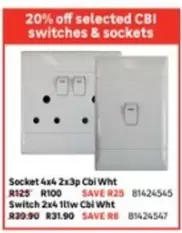 Switch - CBI switches & sockets