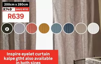 Inspire - Curtain Kalpe Forest Dual Heading Tape (gtht) 200x280cm