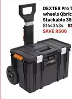 Dexter - Pro Toolbox On Wheels Qbrick System 2 Stackable 38L