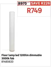 Floor Lamp Led 1200lm Dimmable 3000k Fab