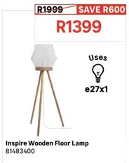 Inspire - Wooden Floor Lamp 
