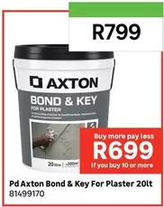 Pd Axton Bond & Key For Plaster 20lt 