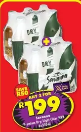 Savanna - Premium Dry/Light Cider NRB