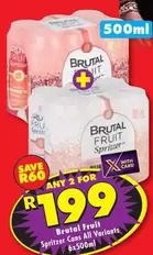 Brutal Fruit Spritzer Cans