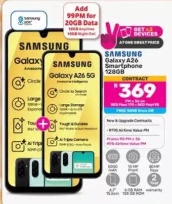 Samsung - Galaxy A26 Smartphone 128GB