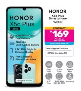 Honor - X5c Plus Smartphone 128GB