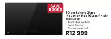AEG - 90 cm Schott Glass Induction Hob (Gloss finish) (850044290)