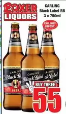 Carling - Black Label RB 3 x 750ml