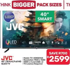 JVC - 40" (101cm) Full HD QLED TV