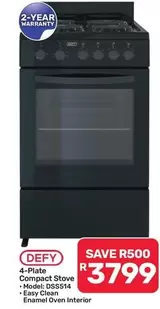 Defy - 4-Plate Compact Stove